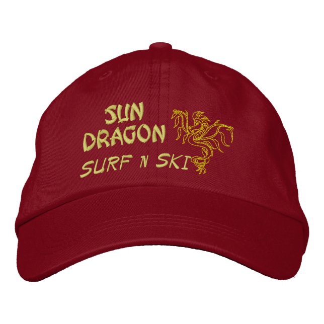 Surf Sun Dragon sur Casquette de ski (Devant)