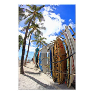 Surf & Sun Waikiki Photo Print