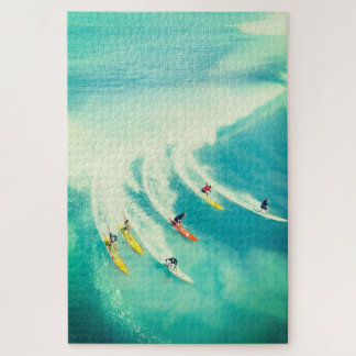 Surf Surfeurs Surfing Sea Wave Puzzle
