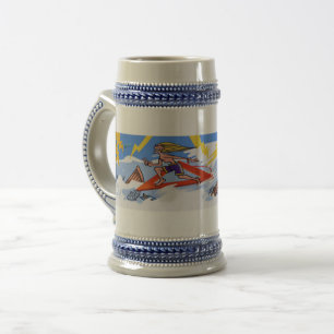 Surf The Bermuda Triangle stein