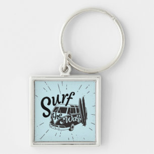 Surf The Wave Keychain