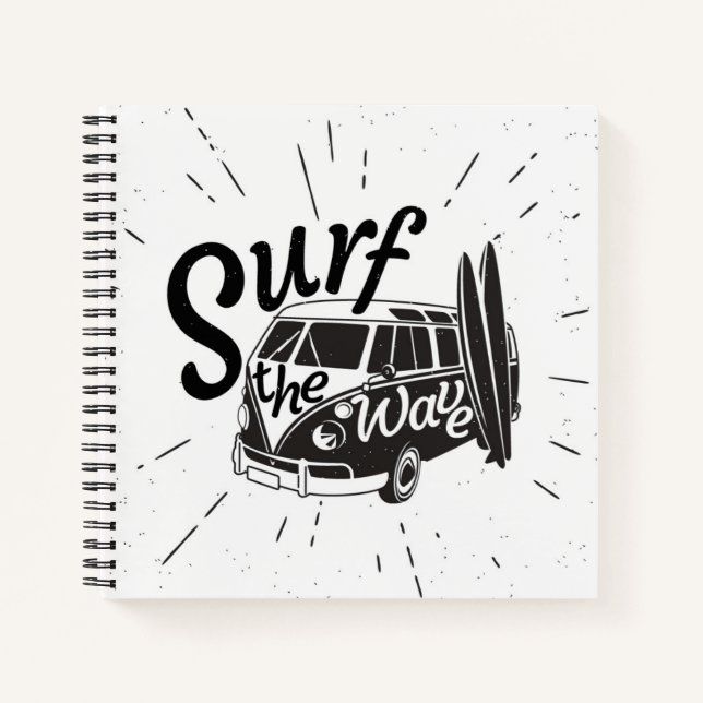 Surf The Wave Notebook (Front)