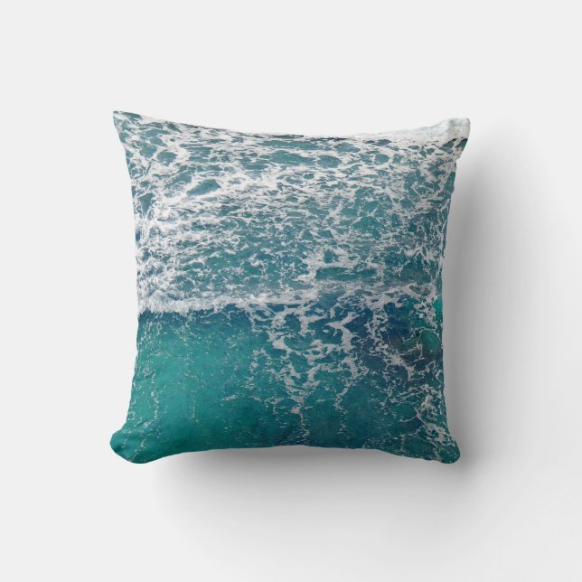 Surf Throw Pillow (Front)