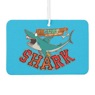 Surf with shark air freshener