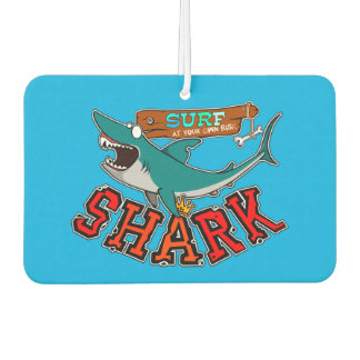 Surf with shark air freshener