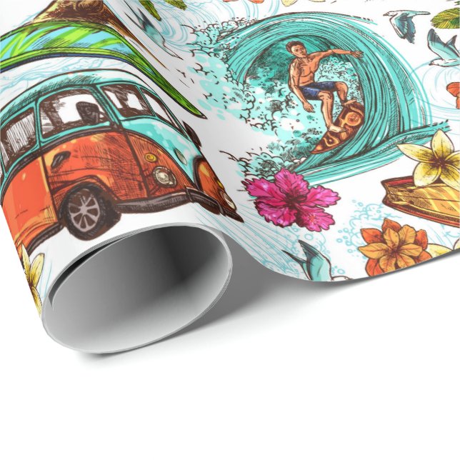 Surf Wrapping Paper (Roll Corner)