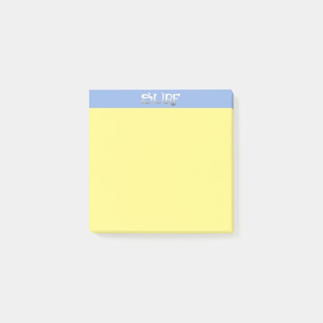 Surf yellow note pads (Front)