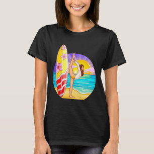 Surf Yoga Zen Meditation Cute Surfing For Women Me T-Shirt