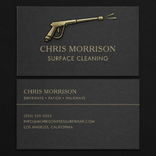 Surface Cleaning Pressure Washing Business Card