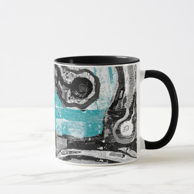 Surface Current – Abstract Flow & Structure Combo  Mug (Right)