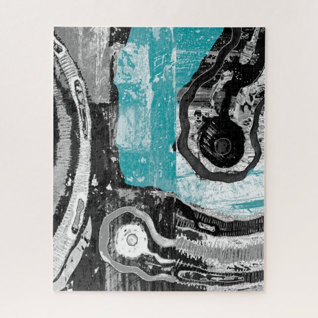 Surface Current – Abstract Flow & Structure Puzzle (Vertical)