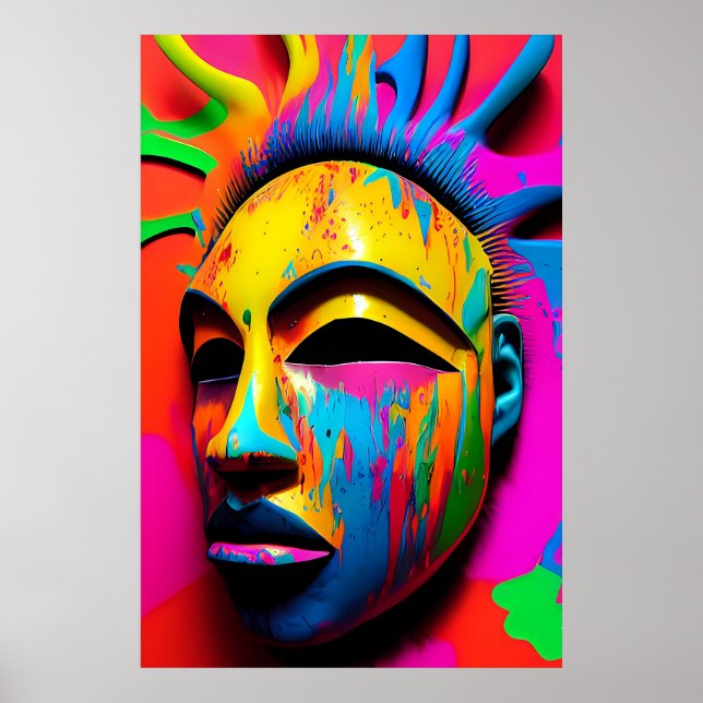 Surface Face Ken Gauge Surrealist Poster (Front)
