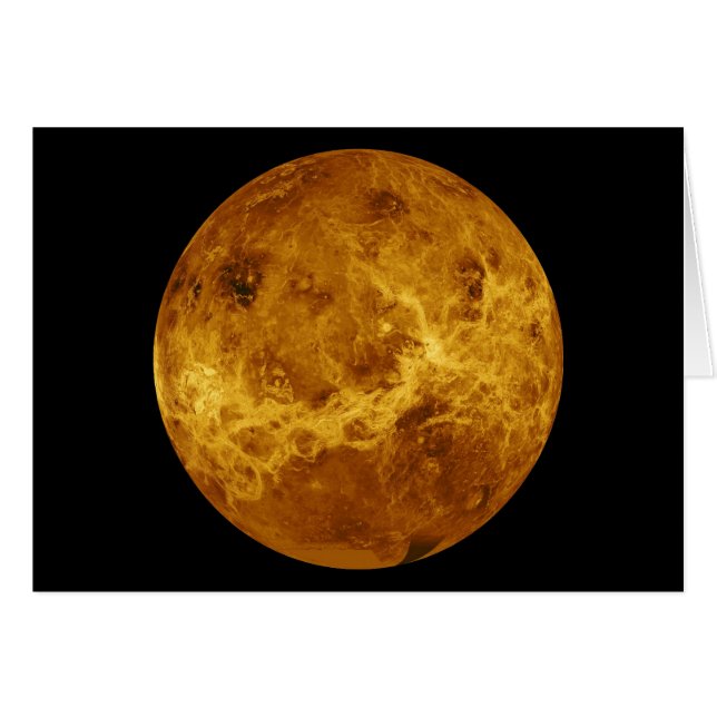 Surface globale de la planète Vénus (Devant horizontal)
