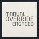 Surface Integrity Command Stone Coaster<br><div class="desc">Prevent environmental damage to your primary workstation. This durable sandstone coaster acts as a protective barrier,  maintaining a clean perimeter around your hardware during long sessions.</div>