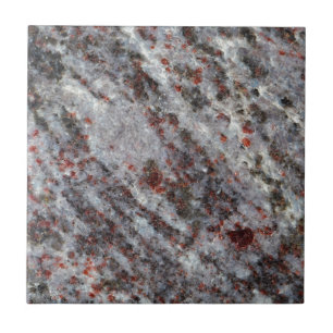 Surface of a gneiss rock with garnets tile