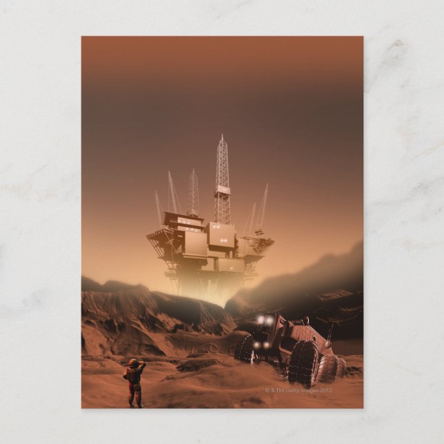 Surface of Mars 2 Postcard (Front)