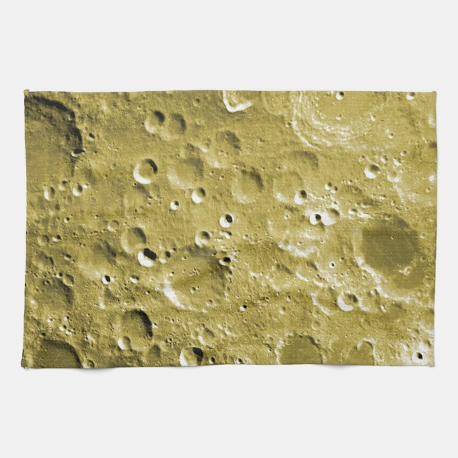 Surface of the moon kitchen towel (Horizontal)