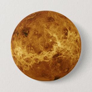 Surface of the Planet Venus 3 Inch Round Button
