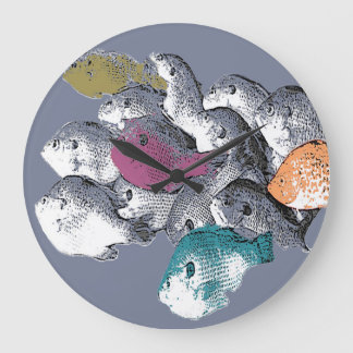 Surface Pattern - Fish Swimming as Large Clock