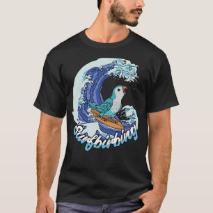 Surfbirbing Parrot I Blue Monk Parakeet Quaker T-Shirt