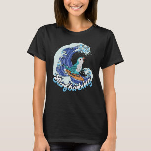 Surfbirbing Parrot I Blue Monk Parakeet Quaker T-Shirt