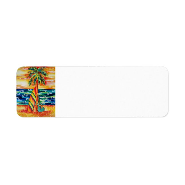 Surfboard and Guitar Return Label (Front)
