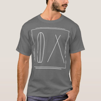 Surfboard and Pee Tent White T-Shirt