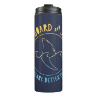 Surfboard And Shark Funny Summer Beach Vacation  T