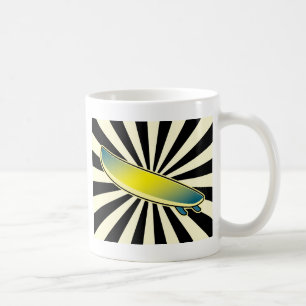 surfboard button coffee mug