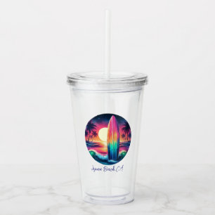 Surfboard Escape- Acrylic Tumbler
