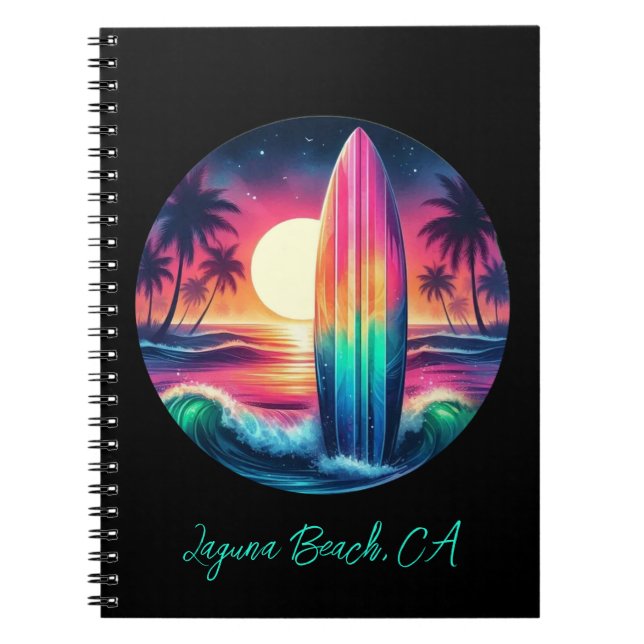Surfboard Escape- Notebook (Front)
