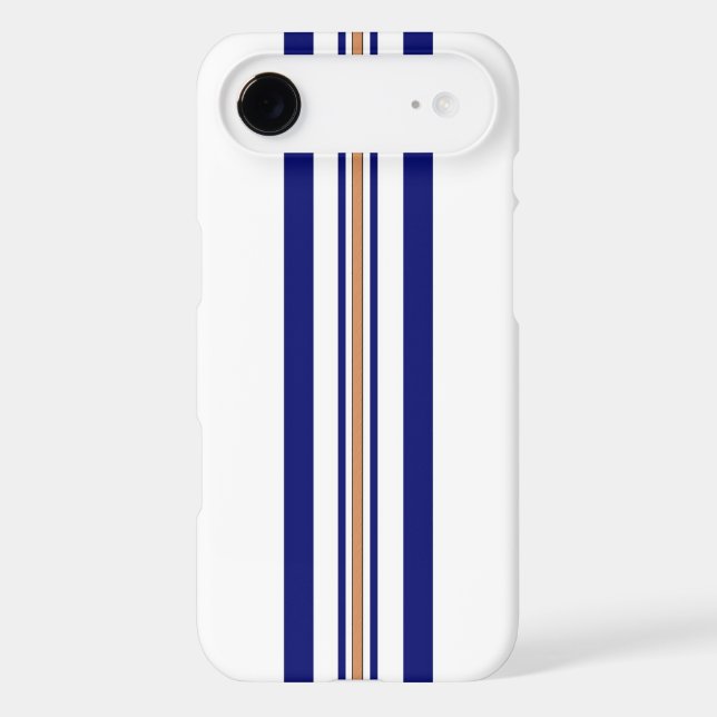 Surfboard iPhone 6 case - Blue Stripes (Back)