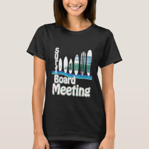 Surfboard Meeting retro graphic style board shapes T-Shirt