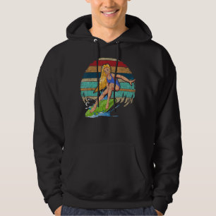 Surfboard Ocean Surfer Waves Water Sport Retro Sur Hoodie