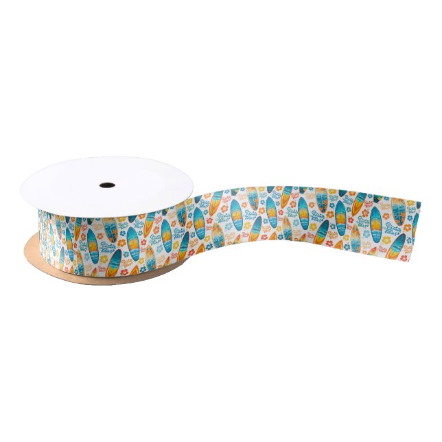 Surfboard Ribbon Satin Ribbon (Spool)