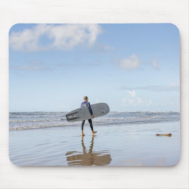 surfboard, surfing, surfer mouse pad (Front)