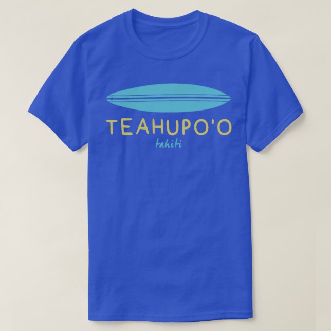 SURFBOARD TEAHUPOO TAHITI T-Shirt (Design Front)