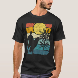 Surfboard Water Sport Surfer Retro Tropical Surfin T-Shirt