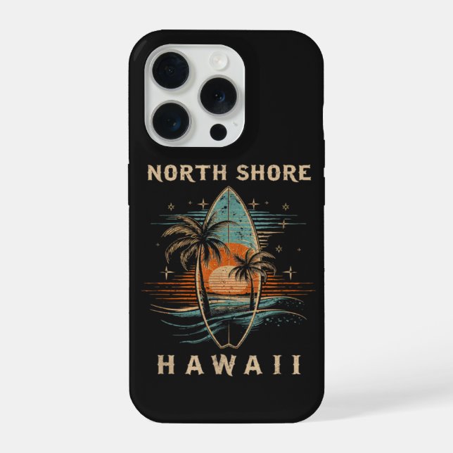 Surfboarder North Shore Hawaii  iPhone Case (Back)