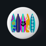 Surfboards 2 Inch Round Button<br><div class="desc">graphic design</div>