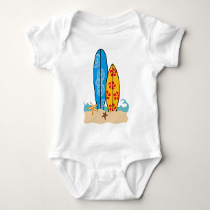 Surfboards Baby Bodysuit