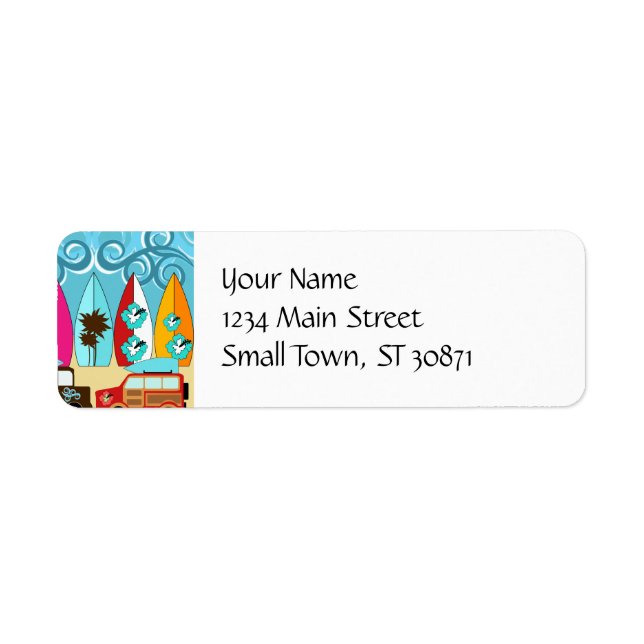 Surfboards Beach Bum Surfing Hippie Vans (Front)