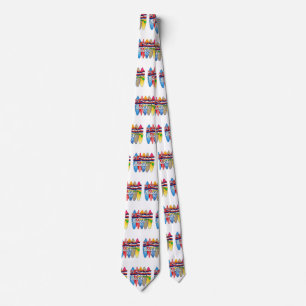 Surfboards Hawaii Flag Tie