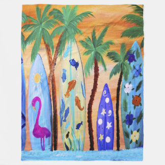 Surfboards home decor  fleece blanket