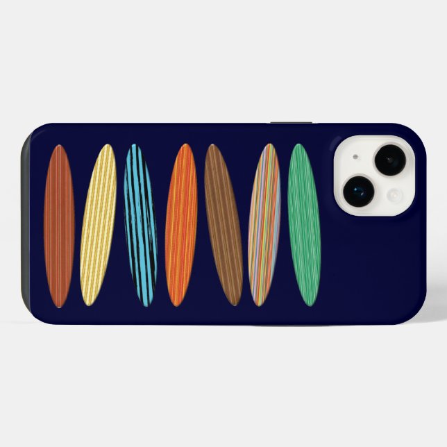 Surfboards iPhone Case (Back Horizontal)
