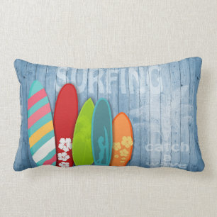 Surfboards Lumbar Pillow