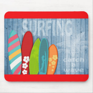 Surfboards Mouse Pad