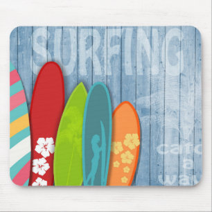 Surfboards Mouse Pad