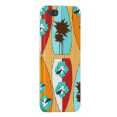 Surfboards on the Boardwalk Summer Beach Theme iPhone Case (Back Right)