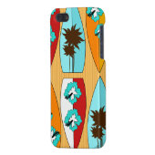 Surfboards on the Boardwalk Summer Beach Theme iPhone Case (Back Left)
